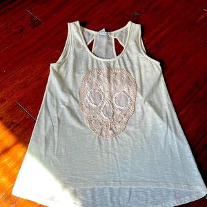 Lace Skull Tank